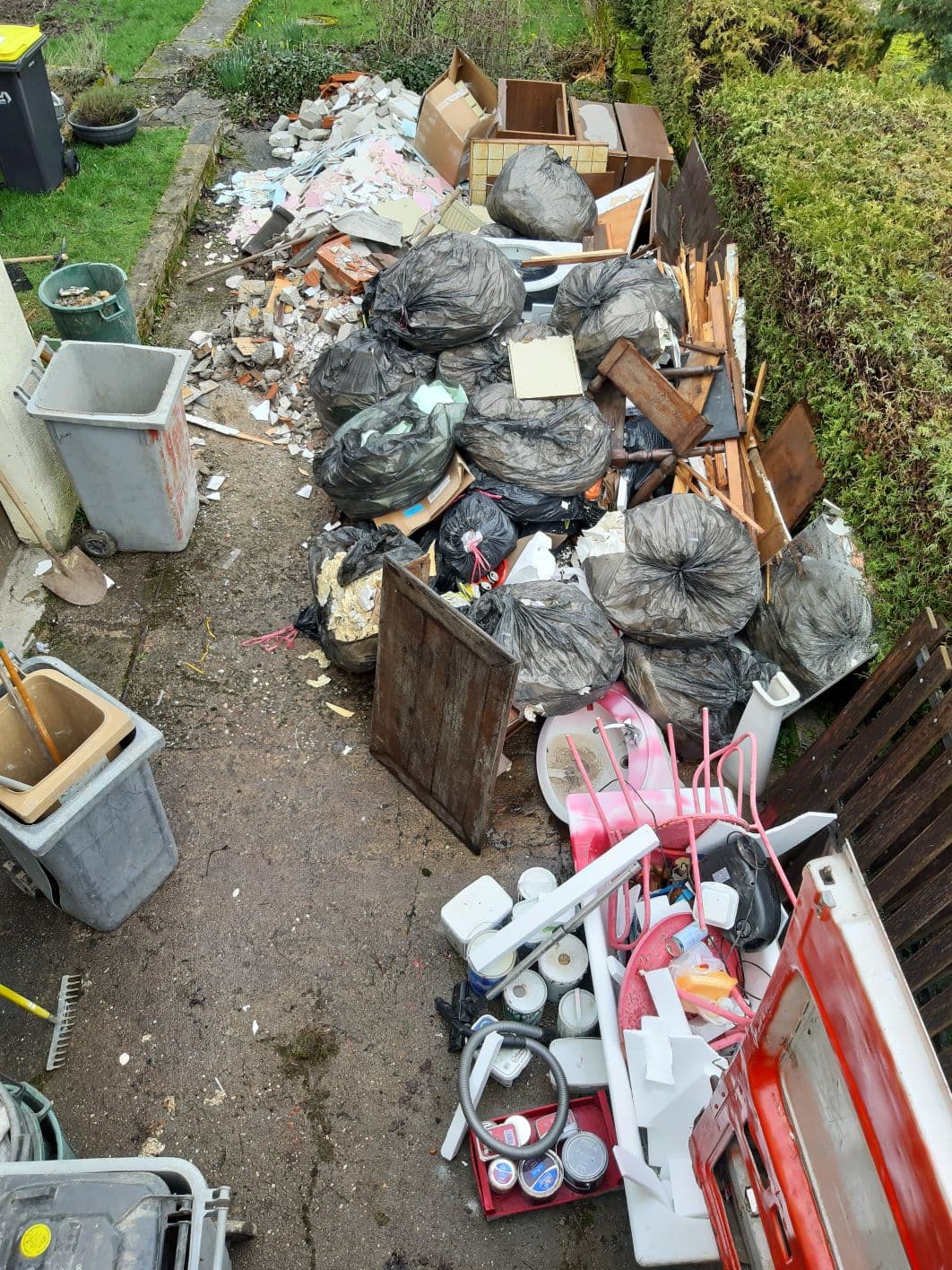 Avant intervention — Débarras de jardin — Moselle